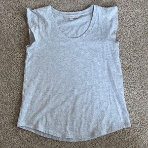 LOFT Floral Stitched T-Shirt, Size XS